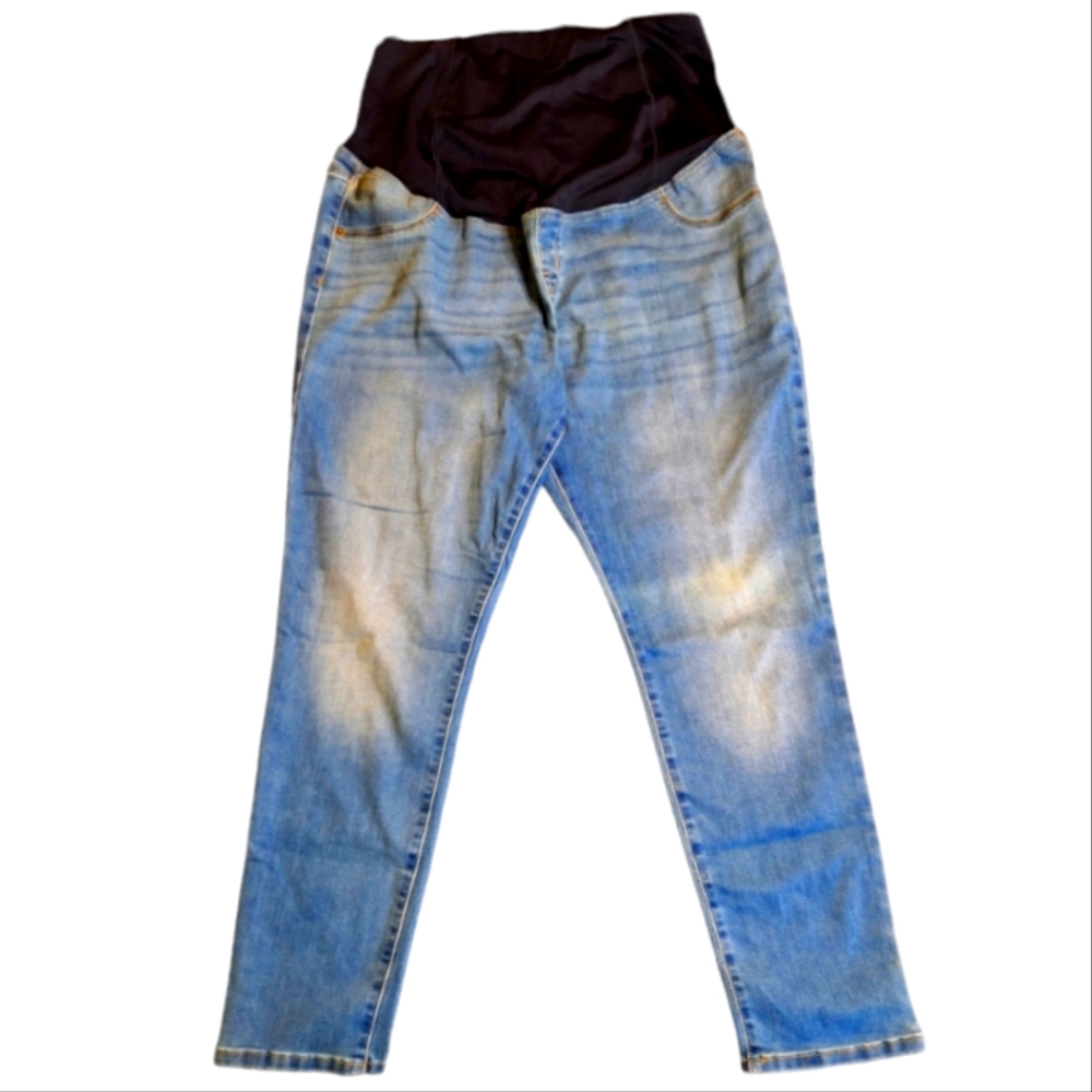 Ingrid & Isabel Maternity Wear Jeggings Size 12/31R Stone Wash Denim Blue
